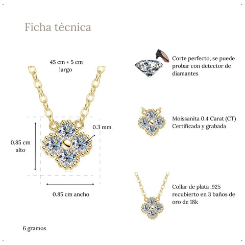Collar trébol 0.4 CT - CO0001C Collar trébol 0.4 CT - CO0001C