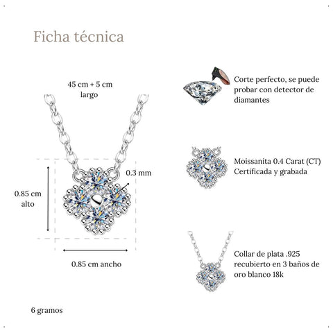 Collar trébol 0.4 CT - CO0001C Collar trébol 0.4 CT - CO0001C