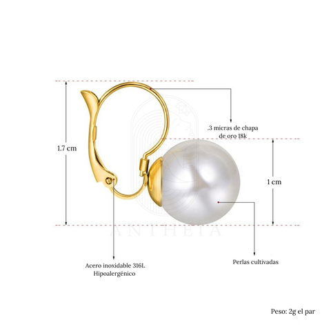Aretes perla