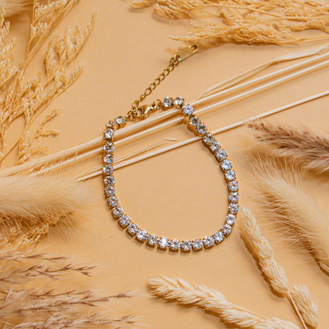 Pulsera cadena diamantes