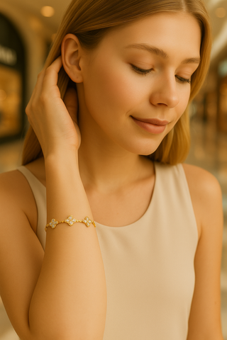Pulsera trébol 2 CT - PO0001P