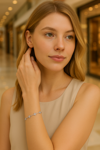 Pulsera trébol 2 CT - PO0001P