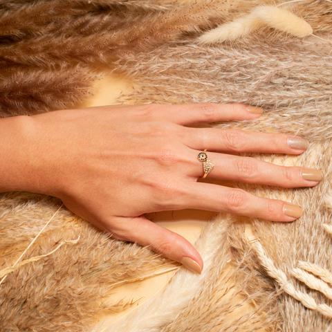 Anillo ojo mano de fátima