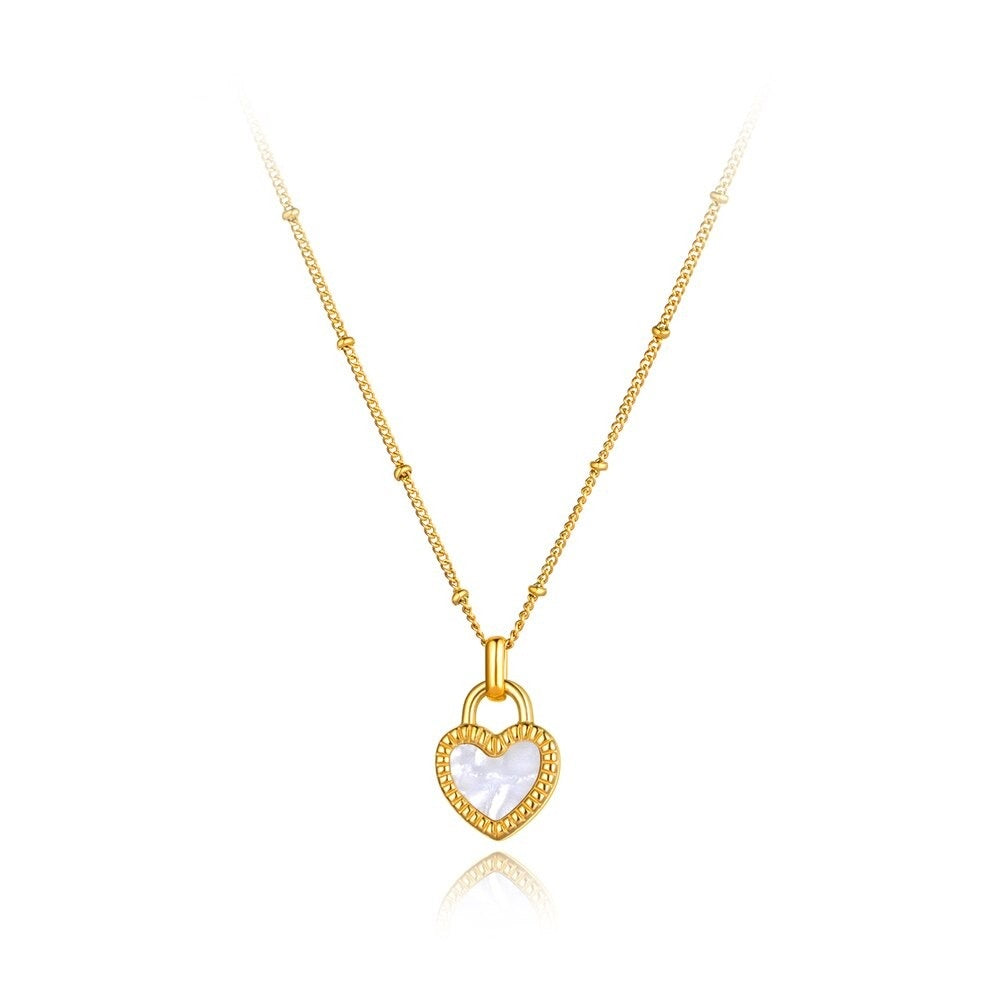Corazón perla madre bicolor