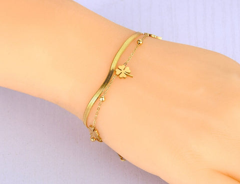 Pulsera cadena flor de loto
