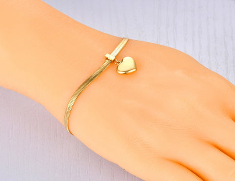 Pulsera cadena corazón