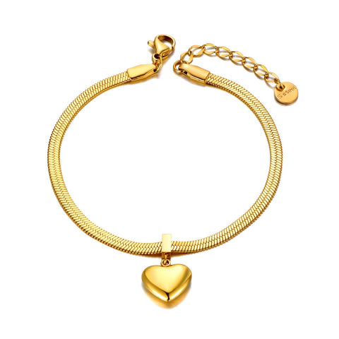 Pulsera cadena corazón