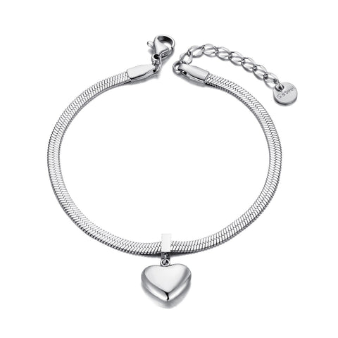 Pulsera cadena corazón
