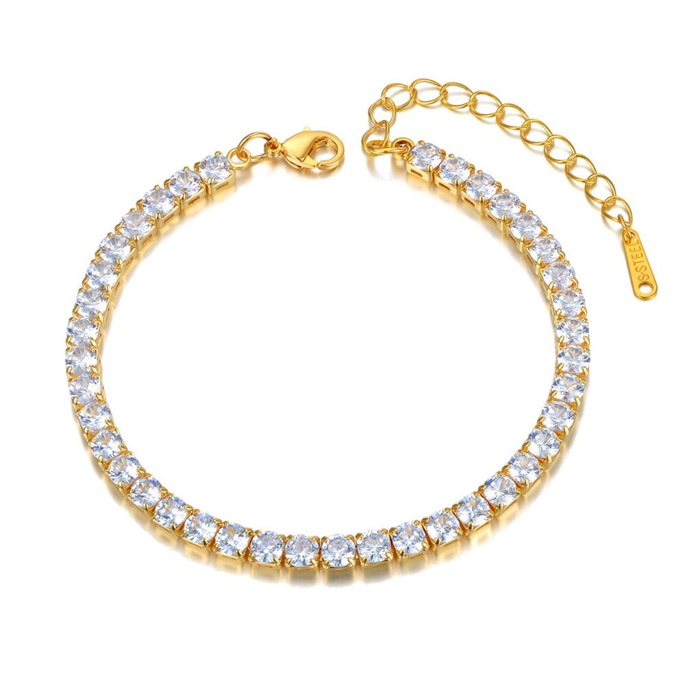 Pulsera cadena diamantes